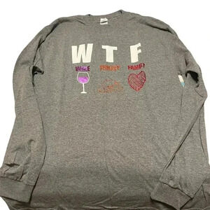 Wtf wine turkey family thanksgiving shirt